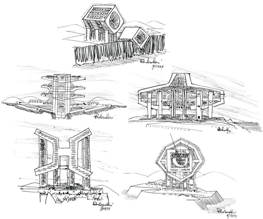 Soleri City Series - Set of 5 Prints