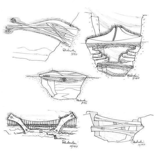 [PSB-Set] Soleri Bridge Series - A Set of 5 Prints